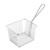 Large Square Presentation Basket With Long Stainless Steel Handle - Olympia - Fourniresto