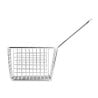 Large Square Presentation Basket With Long Stainless Steel Handle - Olympia - Fourniresto