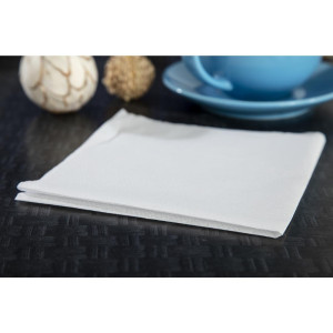 Serviettes Snacking en Papier Blanches 1 Pli 330 X 330 mm - Lot de 5000 - FourniResto