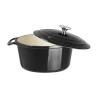 Round Black Casserole Dish - 3.2L - Vogue