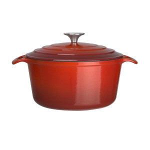 Runde rote Cocotte - 3,2L - Vogue