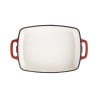 Plat en Fonte Rectangulaire Rouge - 2,8L - Vogue