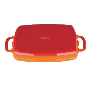 Plat en Fonte Rectangulaire Orange - 2,8L - Vogue