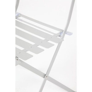 Stuhl für die Terrasse aus Stahl - Grau - Set von 2 - Bolero - Fourniresto