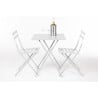 Stuhl für die Terrasse aus Stahl - Grau - Set von 2 - Bolero - Fourniresto