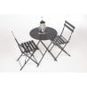 Stahl-Terrassenstühle - Schwarz - 2er-Set - Bolero - Fourniresto