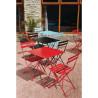 Steel Terrace Chairs - Red - Set of 2 - Bolero - Fourniresto