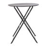 Table De Terrasse En Acier - Noire - Bolero - Fourniresto