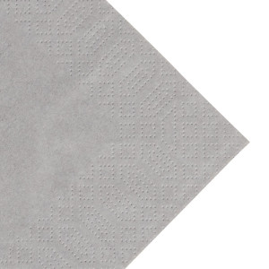 Serviettes snacking ouate gris granite compostables - 3 plis - 30x30 - Lot de 1000 - FourniResto - Fourniresto