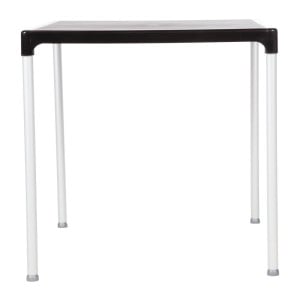 Table carrée avec pieds aluminium noire 750mm - Bolero - Fourniresto