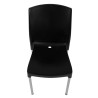 Stackable black bistro chairs - Set of 4 - Bolero