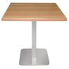 Pied De Table Carré en Inox - L 400mm - Bolero