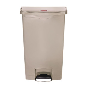 Mülleimer mit Frontpedal Slim Jim Beige - 68L - Rubbermaid