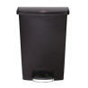 Poubelle À Pédale Frontale Slim Jim Noire- 90L - Rubbermaid