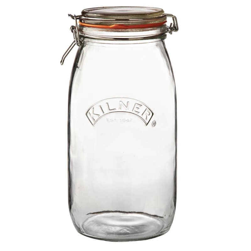 Canning Jar with Clip - 3L - FourniResto - Fourniresto