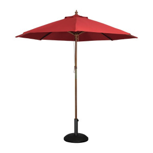 Runder Sonnenschirm 3m rot - Bolero - Fourniresto