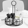 Black metal condiment holder - Olympia - Fourniresto