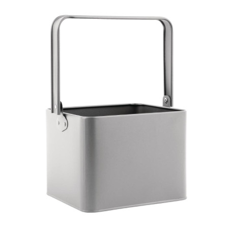 Galvanized grey table basket - 180x155x135mm - Olympia - Fourniresto