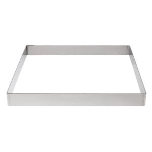Quadratischer Tortenring aus Edelstahl - L 200 x B 200mm - De Buyer