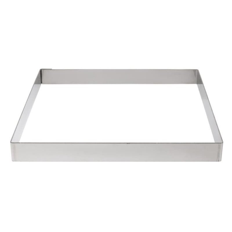 Quadratischer Tortenring aus Edelstahl - L 200 x B 200mm - De Buyer