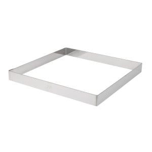 Quadratischer Tortenring aus Edelstahl - L 200 x B 200mm - De Buyer