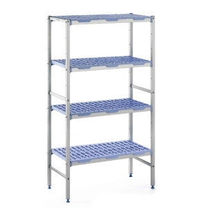 Modular Shelving 4 Levels - W 1694 x D 400 mm - Tournus