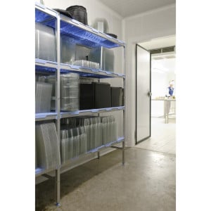 Modular Shelving in Corner 4 Levels - W 1251 x D 400mm - Tournus