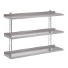 Etagère Murale en Inox Sans Supports L 1000 X  P 400mm - Gastro M