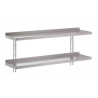 Stainless Steel Wall Shelf Without Brackets - W 1200 x D 400mm - Gastro M