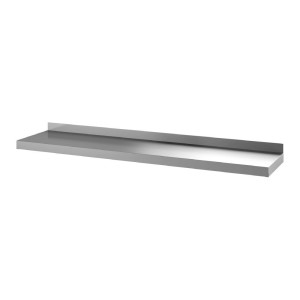 Stainless Steel Wall Shelf Without Brackets - W 1800 x D 400mm - Gastro M