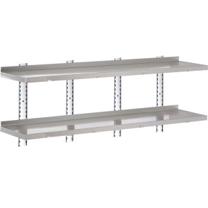 Etagère Murale en Inox Sans Supports-L 1800 X P 400mm - Gastro M