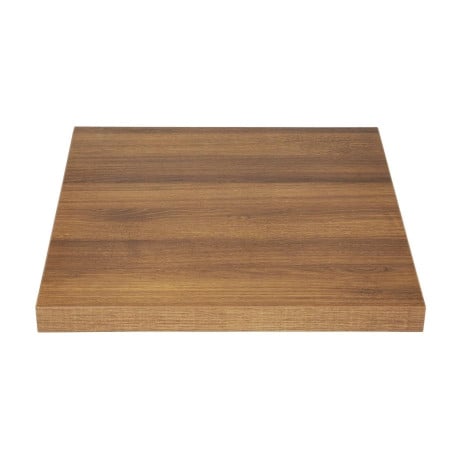 Square Table Top Oak Wood Effect Rustic - L 700mm - Bolero