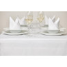 White tablecloth with satin band 1780 x 1780mm - Mitre Luxury - Fourniresto