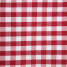 Square red checkered polyester tablecloth 1780 x 1780mm - Mitre Essentials - Fourniresto