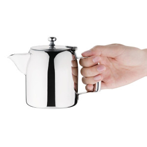 Stainless Steel Cosmos Teapot 570ml - Olympia - Fourniresto