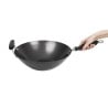 Wok mit flachem Boden und Antihaftbeschichtung - 35 cm - Kitchen Craft - Fourniresto