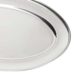 Oval stainless steel serving dish - 500mm - Olympia - Fourniresto