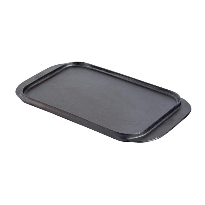 Reversible Cast Iron Griddle - 482 X 260 mm - Vogue - Fourniresto