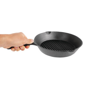 Poêle Grill Rainurée Ronde - Ø 267mm - Vogue