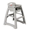 Stapelbarer Hochstuhl Platin - Rubbermaid - Fourniresto