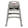 Stapelbarer Hochstuhl Platin - Rubbermaid - Fourniresto