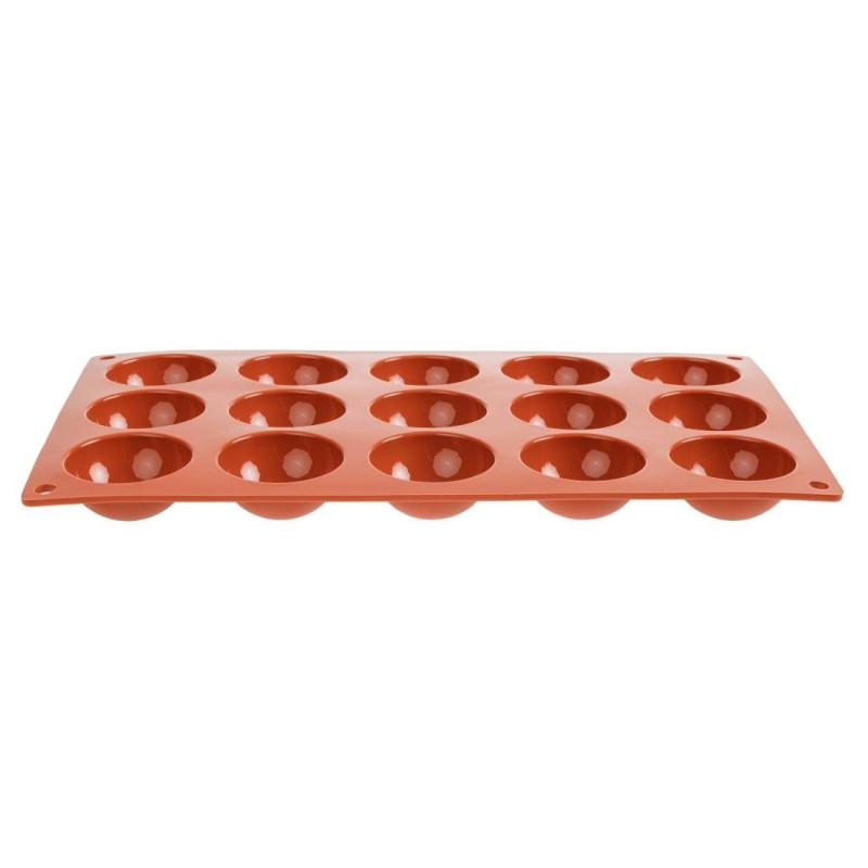 15 Silicone Half-Sphere Moulds Formaflex - Pavoni