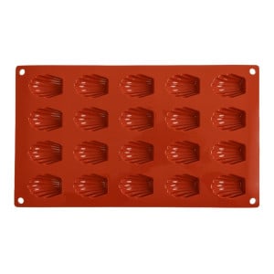 Moule 20 Mini-Madeleines en Silicone Formaflex - GN 1/3 - Pavoni