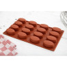 16 Oval Silicone Mould - GN 1/3 - Pavoni