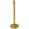 Stainless steel brass round head reception post - Bolero - Fourniresto