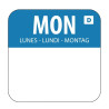 Lösliche Etiketten für Lebensmittel "Montag" - Schachtel mit 1000 - Vogue