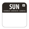 Soluble Labels for Food "Sunday" - Box of 1000 - Vogue