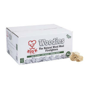 Natural FSC Wood Wool Firelighters - 2 Kg - Big K