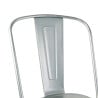 Chaises Bistro en Acier -  Lot de 4 - Bolero