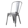 Metallic Grey Steel Chairs - Set of 4 - Bolero